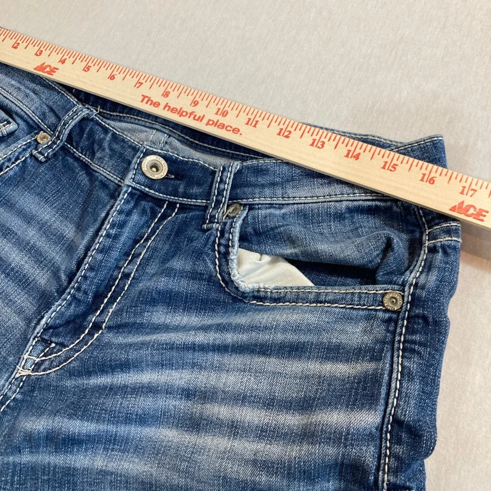 BKE Tyler Straight Leg Jeans Mens‎ 32x32 Medium Wash Distressed ABS23231R